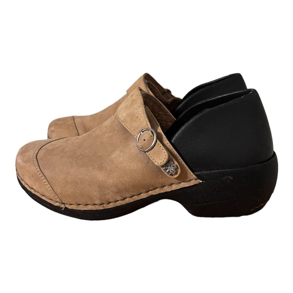 Womens Rocky 4eur Sole Clogs‎ & Soles 6 - 6.5 Suede Tan Black Healthcare EU37